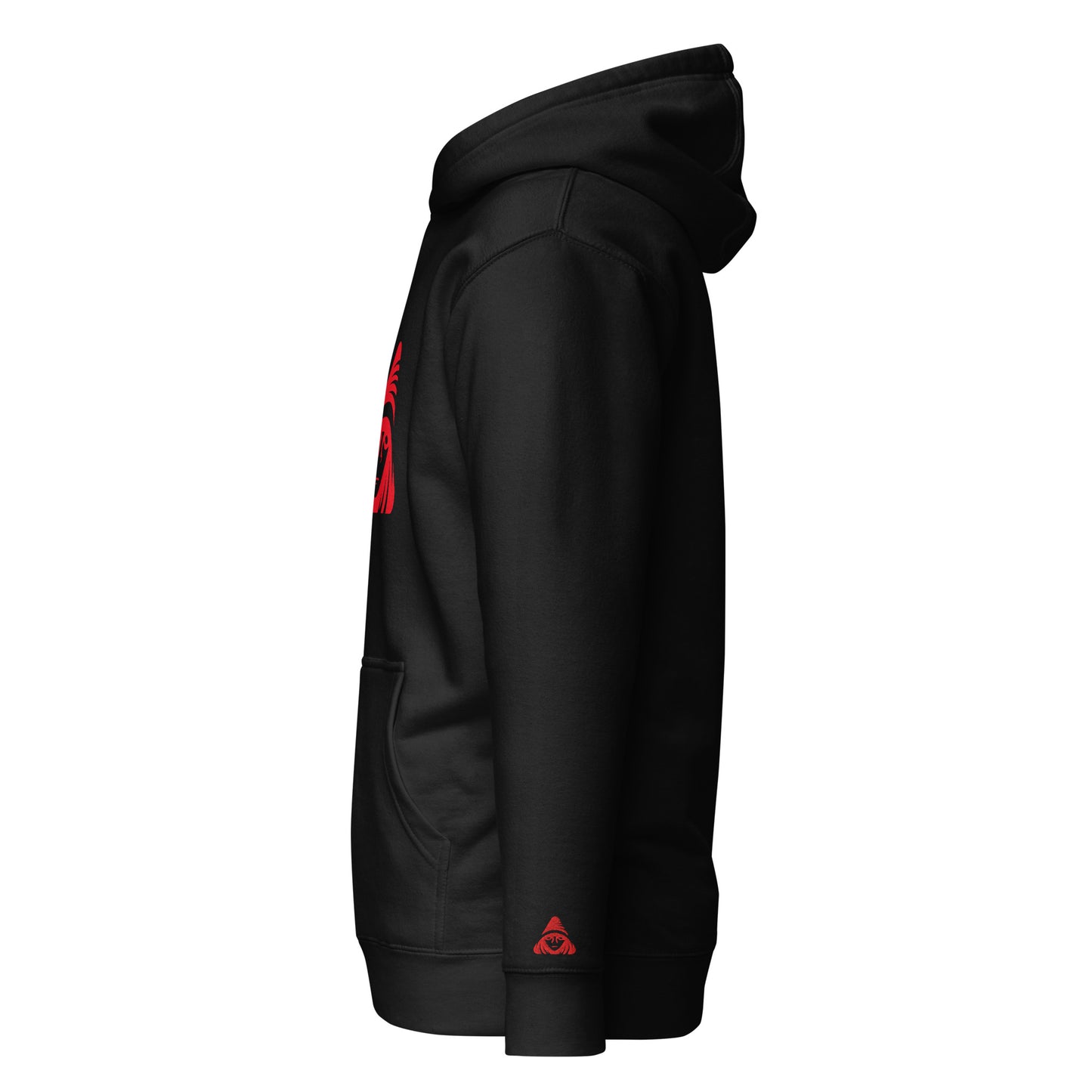 Signature Logo Series Premium Luxur Pyullover Hoodie w/ Red Silent Order Apparel Brand Logo On The Front - Unisex - Signature Logo Series