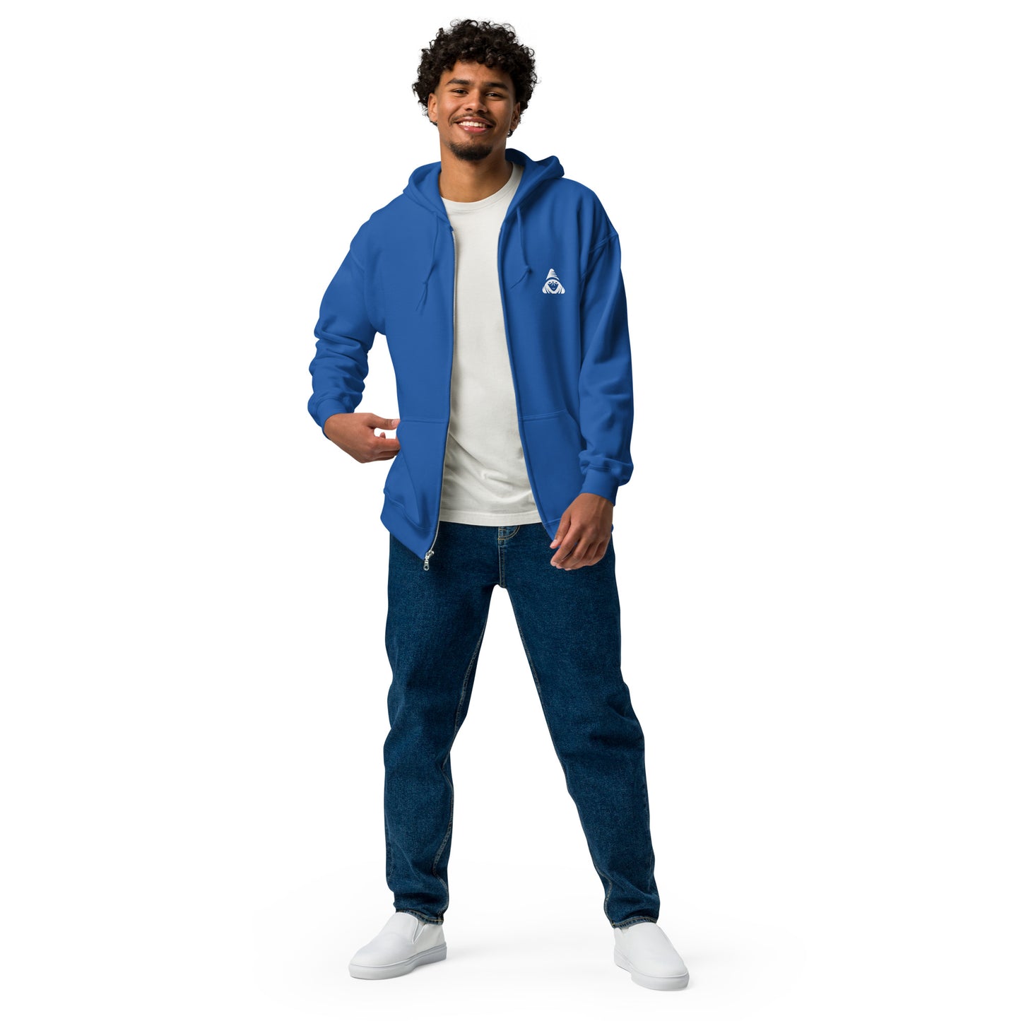 Signature Series Premium Luxury Heavy Blend Zip Up Hoodie By Silent Order Apparel Brand Small Logo On The Front - Unisex - Big Signature Logo On Back