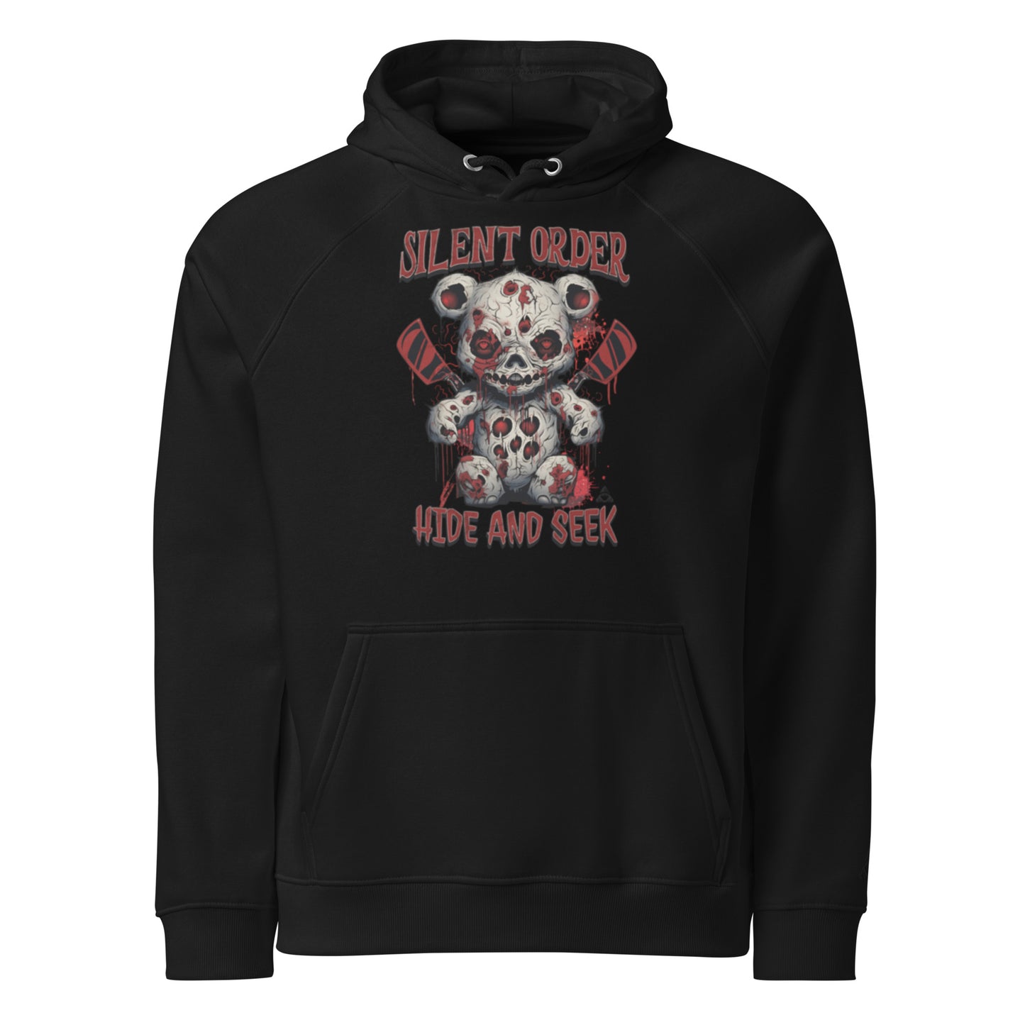 Hide and Seek Limited Edition Premium Luxury Graphic Hoodie - Black Logo Series By Silent Order Apparel Brand - Unisex